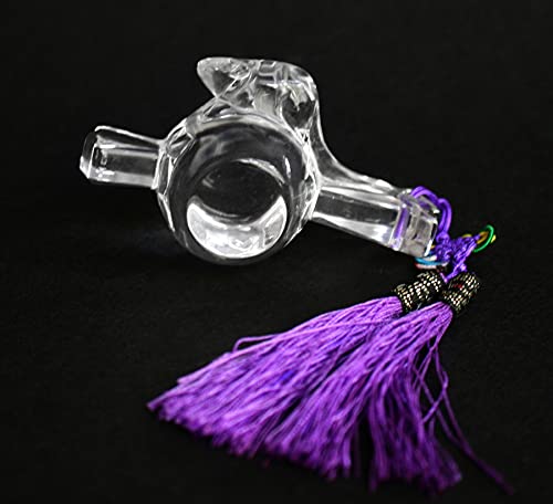 Amazon.co.jp: 手彫り彫刻 水晶「打ち出の小槌」（白ねずみ）開運